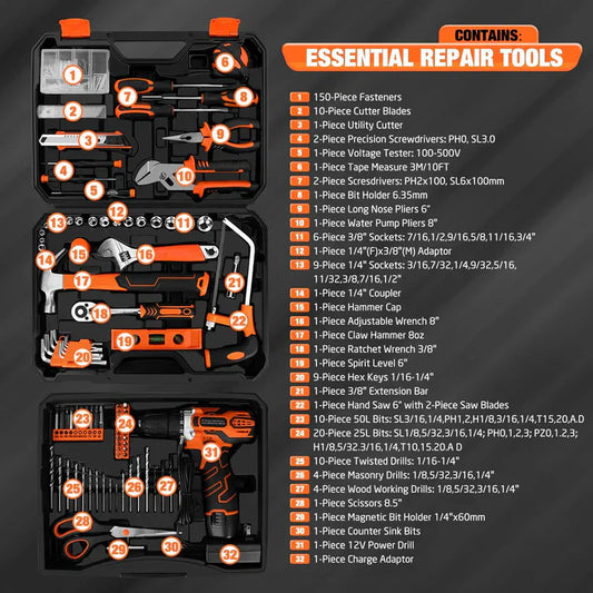 255-piece tool set