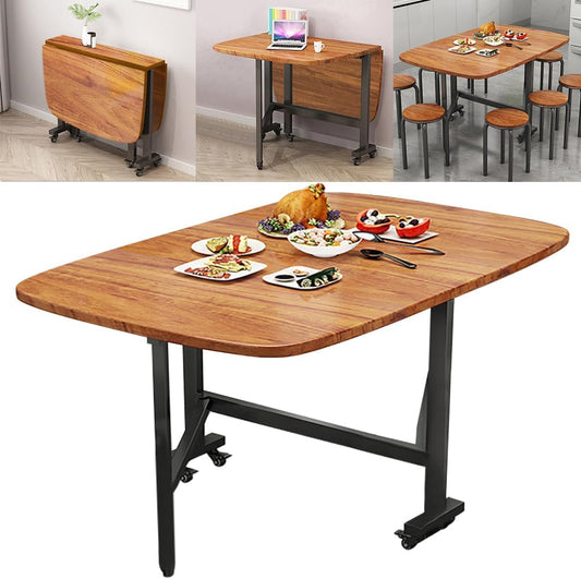Multifunction Table Drop Leaf Dining Table - 47"  (Brown)