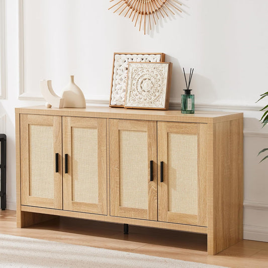 Rattan Buffet Cabinet with Storage