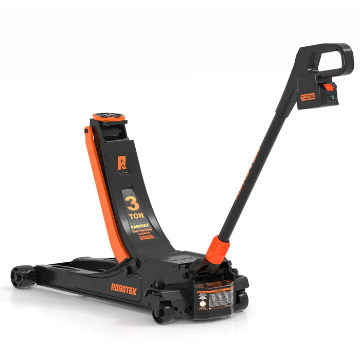 GMax 2-ton electric floor jack is made of low-profile aluminum and steel